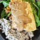 Tofu Steaks with Sticky Rice and Spinach Salad